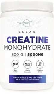 Creatine Monohydrate (Unflavored | 500g), 5000 mg Per Serving, Micronized, Ze...