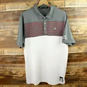 NWT Travis Mathew Mens Golf Polo Shirt Size L Short Sleeve Made in Peru