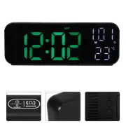 Bedroom Alarm Clock Small LED Digital Clock Thermohygrometer with Large Number