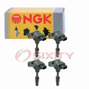 4 pc NGK Ignition Coils for 2016 Buick Verano 2.0L L4 Spark Plug Wire Boot zf