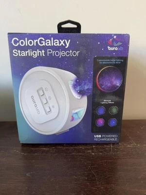 NIB Color Galaxy Starlight Projector Night Sky LED Night Light Kid Room Gift