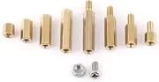 PCB Hex Brass Standoffs Screw Nut Assortment Set Waterproof Resistant Convenient Storage 200pcs (B)