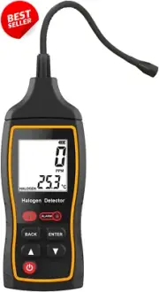 Refrigerant Leak Detector – HVAC/Auto Halogen Sniffer, R22 R32 R134A LCD Display