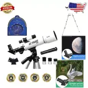 Compact 50mm Refracting Telescope with Tripod - Perfect for Stars & Landscapes