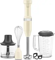 [KitchenAid] HAND BLENDER WITH ACCESSORIES - Almond Cream 5KHBV83BAC