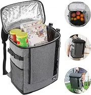 GIOD Picnic Backpack, Comfortable Insulated Cooler Backpack, Keep Cool, Waterproof and Leakproof 20 L Capacity Cooler Bag, Outdoor Travel Backpack, Thickened Insulation Backpack (Grey)