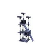 YES4PETS 180 cm Cat Scratching Post Tree W ladder-Grey