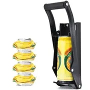Wall Mounted Aluminum Can Crusher for 16oz Can Built-with Bottle Opener