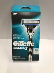Gillette Mach3 Men's Razor + 2 Razor Blade Refills Free And Fast Shipping