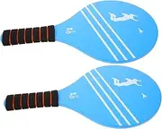 BESPORTBLE 2pcs Beach Ball Paddle Durable Wooden Paddles for Adults Fun Outdoor Game Rackets Enhance Hand Eye Coordination Parent Interaction