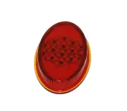 Tail Light Lens Red Glass LT/RT Side Fits Volkswagen Type1 Bug 1955-1961 (for: Volkswagen)
