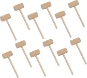 SWOOMEY 15Pcs Mini Solid Crab Mallets Practical Seafood Hammers for Easy Shell Opening for Home and Restaurant Use Lightweight and Portable for Enjoying Delicious Food