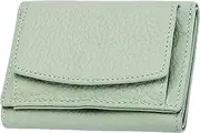 [Generic] Preliminaryt-2024 New Genuine Leather RFID Blocking Card Holder Organizer Pocket Mini Wallet, Anti-Credit Card Fraud Folding Mini Wallet, RFID Blocking Genuine Leather Wallet, Wallet Slim (C)