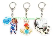Set of 3 Avatar Anime Acrylic Keychain Aang Katara Appa