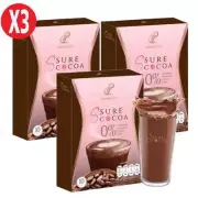 3X S Sure Cocoa Instant Powder Mix Control Hunger Sugar Free [10 Sachets]