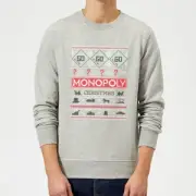 Monopoly Christmas Sweatshirt - Grey