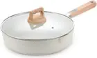 Premium Pan Nonstick Frying Pan 24Cm Skillet Medical Stone Stir-Fry Pan with Lid