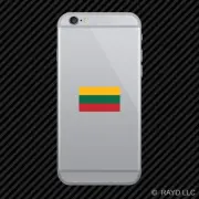 Lithuanian Flag Cell Phone Sticker Mobile Lithuania LTU LT
