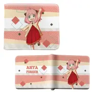 New Anya Forger Style B SPY X FAMILY BiFold Wallet Credit Card Billfold
