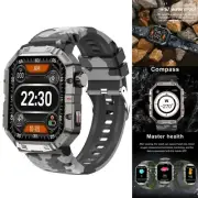 Military Smart Watch for Men (Answer/Make Calls) Rugged Tactical Fitness Tracker