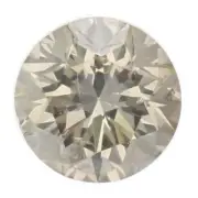 Vir Jewels Certified 0.53 CT SI2 Clarity Round Cut Loose Dark Gray Brown Diamond