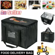 50L Insulated Food Delivery Bags Takeaway Pizza Storage Thermal Bag Waterproof