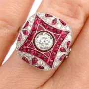 Dazzling White Round Cut 4.50CT Sapphire Women's Engagement Collection Ring