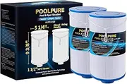 POOLPURE Spa Filter Replaces Watkins 303279, PFF42TC-P4, 5CH-37, 78460, FC-2402, Lifesmart, Freeflow, AquaTerra, Hydromaster, Grandmaster, Simplicity, Bermuda Hot Tub Filters 2PACK