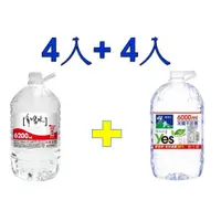 在飛比找蝦皮購物優惠-悅氏天然水6000ml 4入& 味丹多喝水6200ml 4入