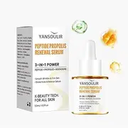 YANSOULIR Peptide Propolis Renewal Serum 3-in-1 Power Anti-Wrinkle Firming Shrink Pores Balance Sebum Suitable for All Skin Types 50ml