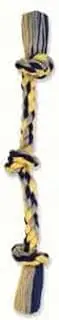Mammoth Flossy Chews Color 3 Knot Rope Tug Dog Toy