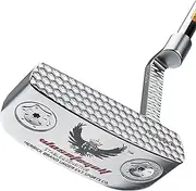wosofe Golf Putter Club for Men's Right Hand with Black Red Head Covers Grips CNC Steel Mallet Professional Golf Equipment