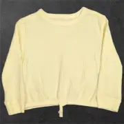 Epic Threads Knit Top Girls 3T Lemon Froth Decorative Bow Soft