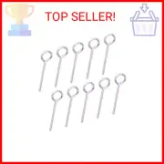 10Pcs 1/8 inch Allen Wrench Keychain Standard Hex Dogging Key w/Full Loop