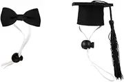 BESPORTBLE Funny Pet Accessories Hamster Bow Tie Hat Set for Rabbit Guinea Pig Puppy