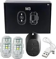 Wireless Car Lights | Battery Powered LED Warning Lights,High Brightness Rechargeable Automotive Lighting, Portable Anti-Collision Motorcycle Accessories for Safe Riding
