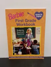 1999 Barbie First Grade Workbook Hands-on English Unused