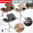 Portable Laptop Desk Mobile Computer Table Stand Bed Study Adjustable Height