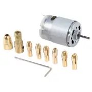 1Pc Dc 12V 500Ma Mirco Motor With 6Pcs 0.5-3.2Mm Drill Collet Electric Pcb3057