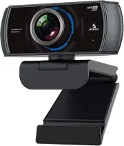 N980P 1080P 60FPS Webcam with Microphone and Software Control, USB Computer Came