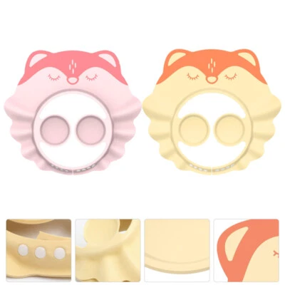 2 Pcs Shampoo Cap Toddler Shower for Baby Infant Visor Washing Hair