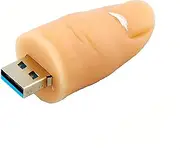 [EcooDisk] 64GB USB 3.0 Flash Drive Finger Shape Thumb Drive Cool Zip Drive Fun USB Stick Creative Memory Stick Cartoon Jump Drive High Speed Pen Drive Data Storage with Jewelry Bag Great Gift