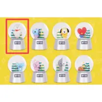 在飛比找蝦皮購物優惠-BT21 RJ 造型聖誕 雪花水晶球 官方正版 絕版