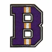 City Of Baltimore Purple "B" Football Jersey Parody Embroidered Iron On Patch