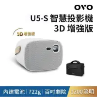 在飛比找蝦皮購物優惠-(二手，九成新）OVO 掌上型無框電視  U5-S(智慧投影