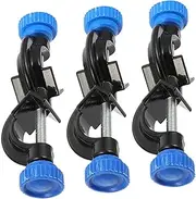 HEALEEP 3pcs Laboratory Boss Head Clamp Holder Spray Finish Table Rod Stand with Clamps Sturdy and Easy to Use for Secure Equipment Setup