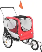 Bike Trailer Dog Bicycle Trailers, Bike Bicycle Trailers Pet Stroller Cart Multifunctional Super‑Large Space，Bicycle Wagon Cargo Carrier Attachment for Travel