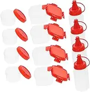 Amosfun 12 Pack Flavoring Box Set Leakproof Sauce Squeeze Bottles Mini Sauce Containers for Camping