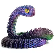 3D Printed Snake Year of The Snake Articulated Fidget Toy for Adults Boys Girls