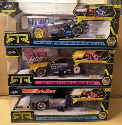 Jada Gittin Hobson Deane 2024 Mustang RTR Formula Drift Champion Complete Set